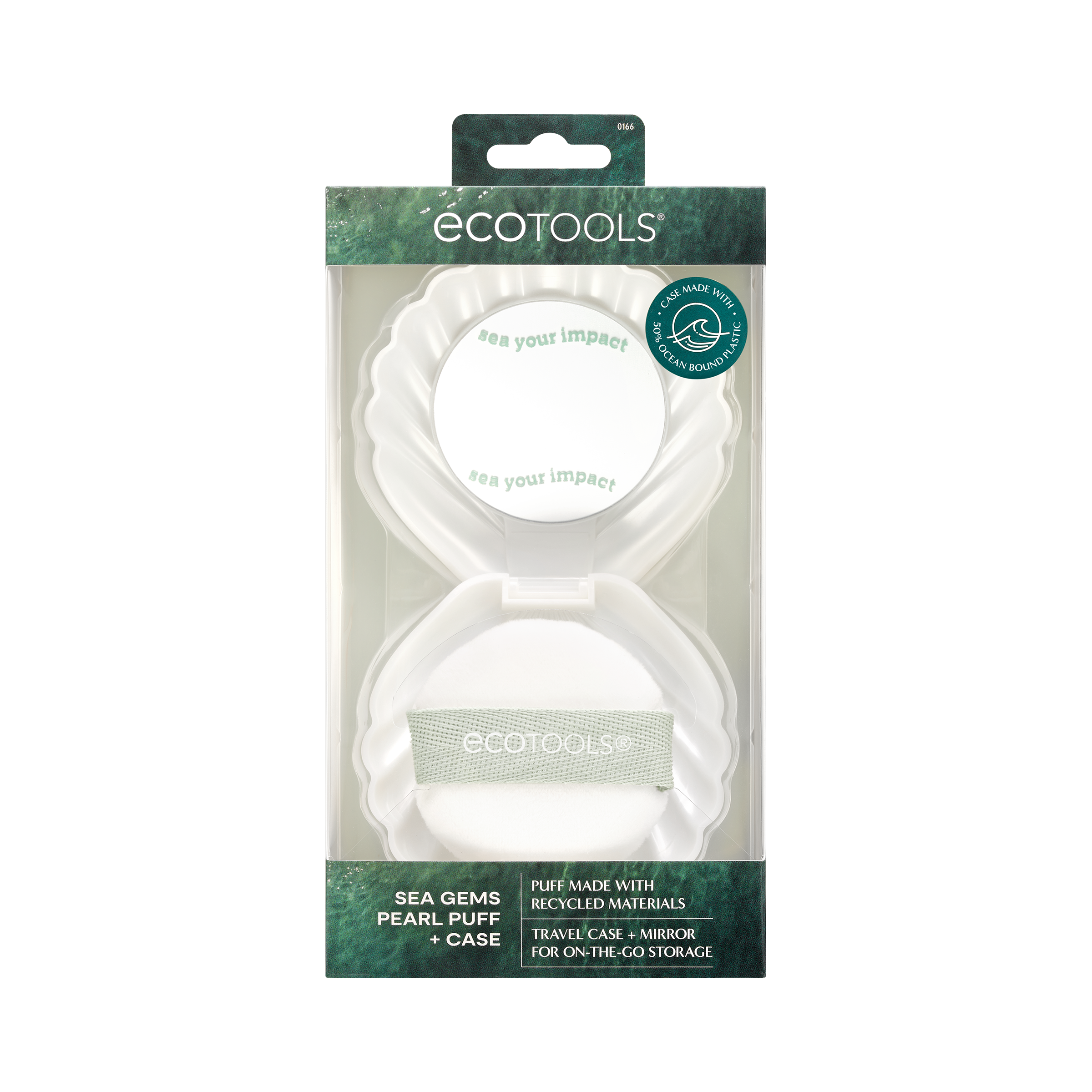 EcoTools Sea Gems Pearl Powder Puff + Case, 2 Piece Set – EcoTools