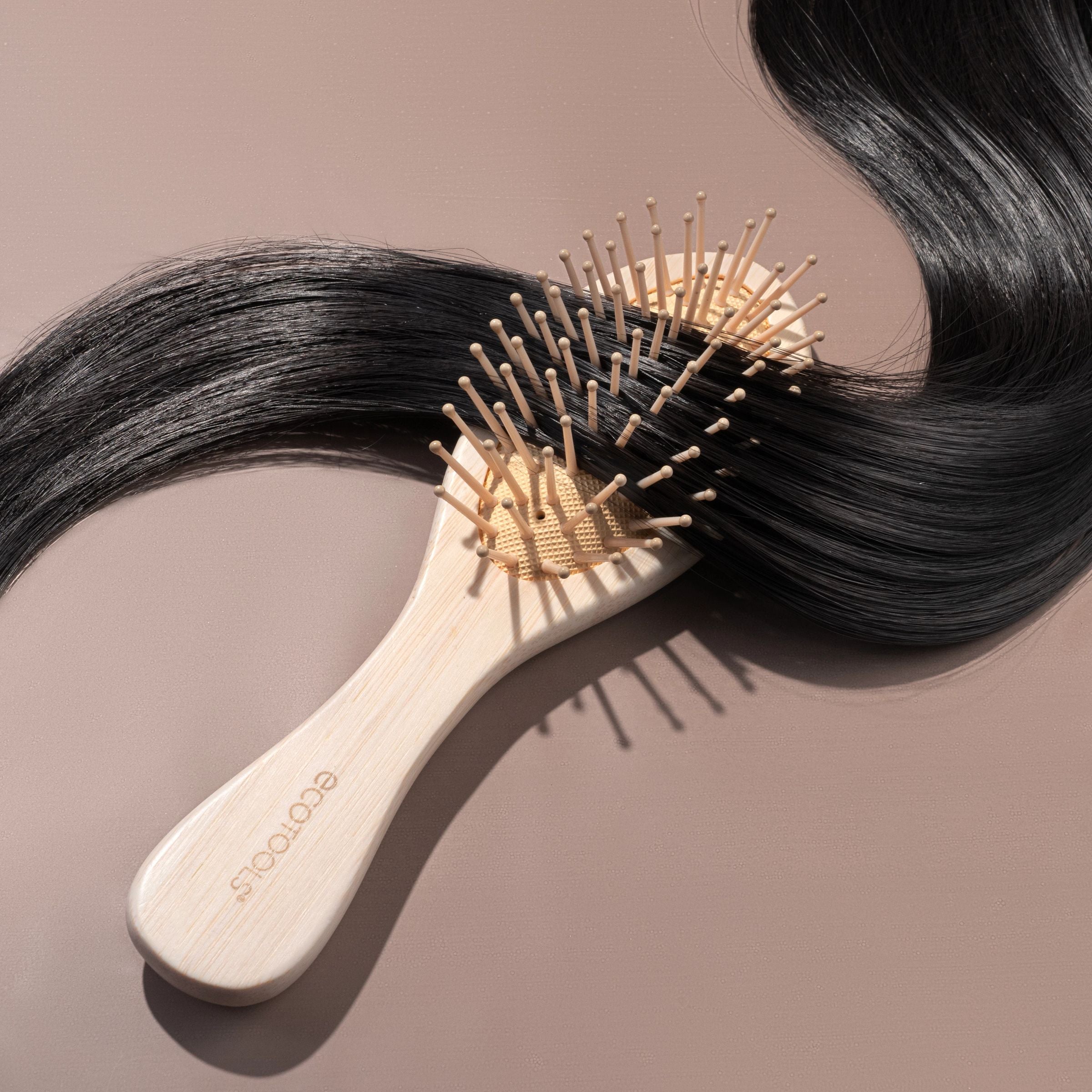 EcoTools Mini Detangler Hairbrush, Brush For Wet Or Dry Hair, Heat