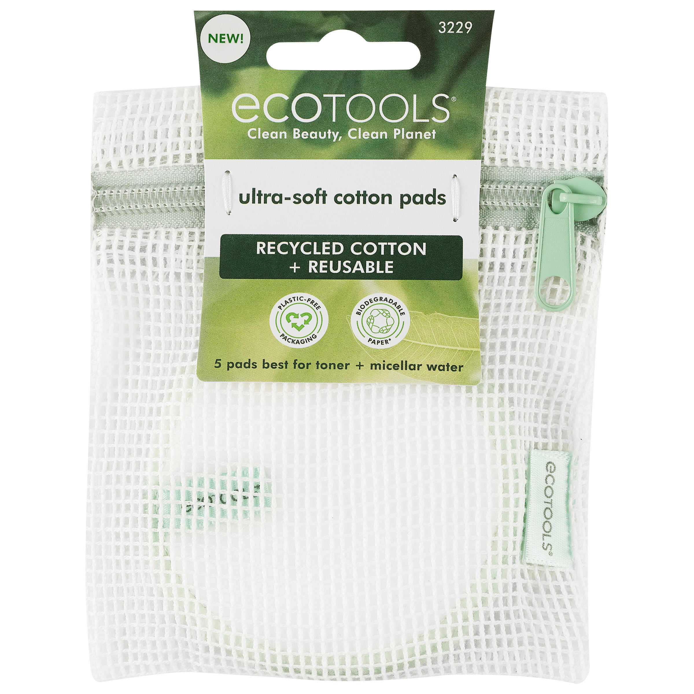 EcoTools Reusable Cotton Pads, Ultra Soft, Durable, Cleanses or Applies  Skincare, Sustainable Alternative, Washable with Laundry Bag, 6 Piece Set –  EcoTools Beauty