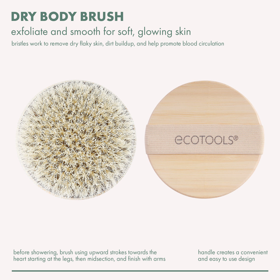 Dry Body Brush, Pink