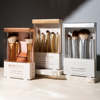 Precious Metals Cheek + Eye Highlight Makeup Brush Set