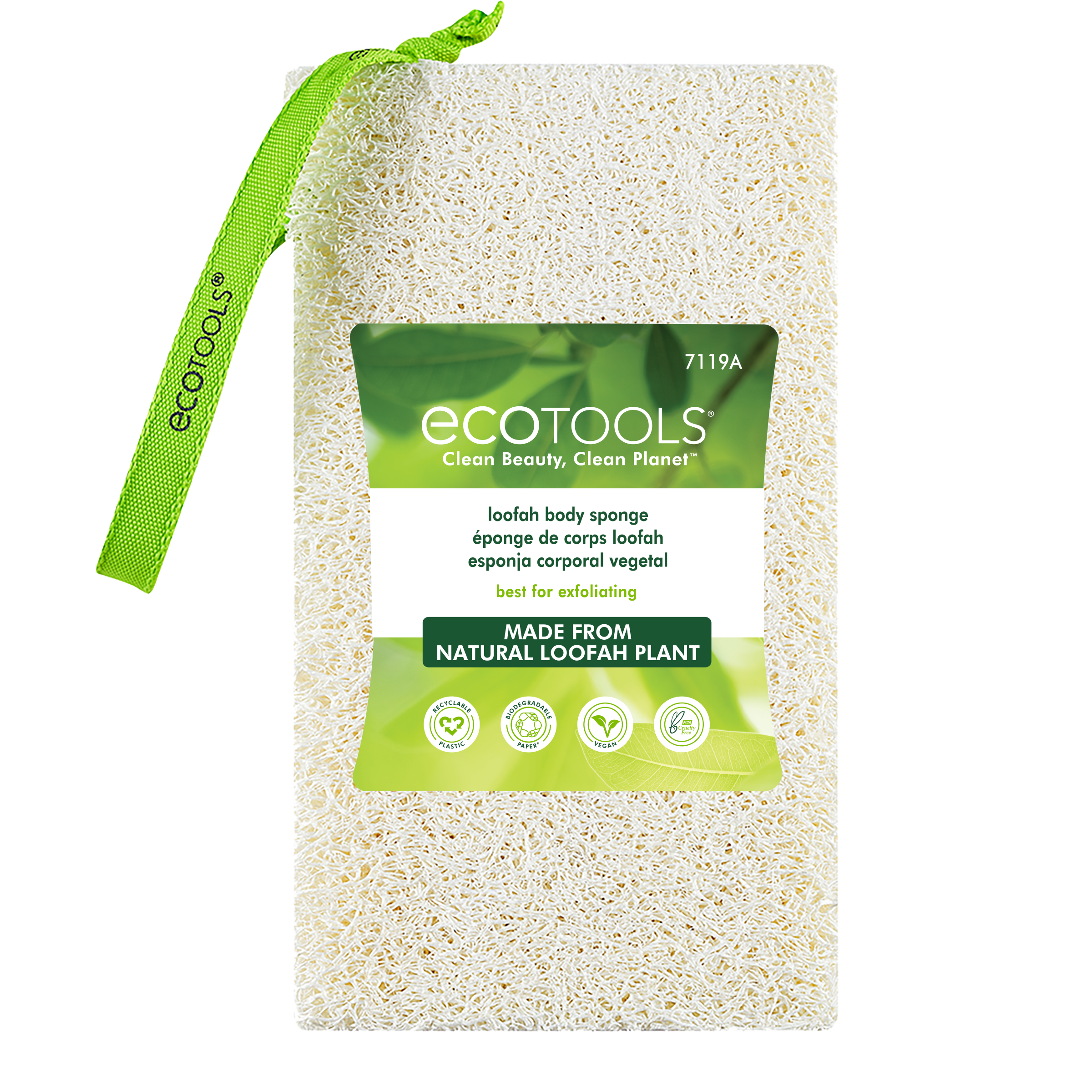Natural Loofah Exfoliating Bath Sponge by Spa Destinations 3 Pack of
