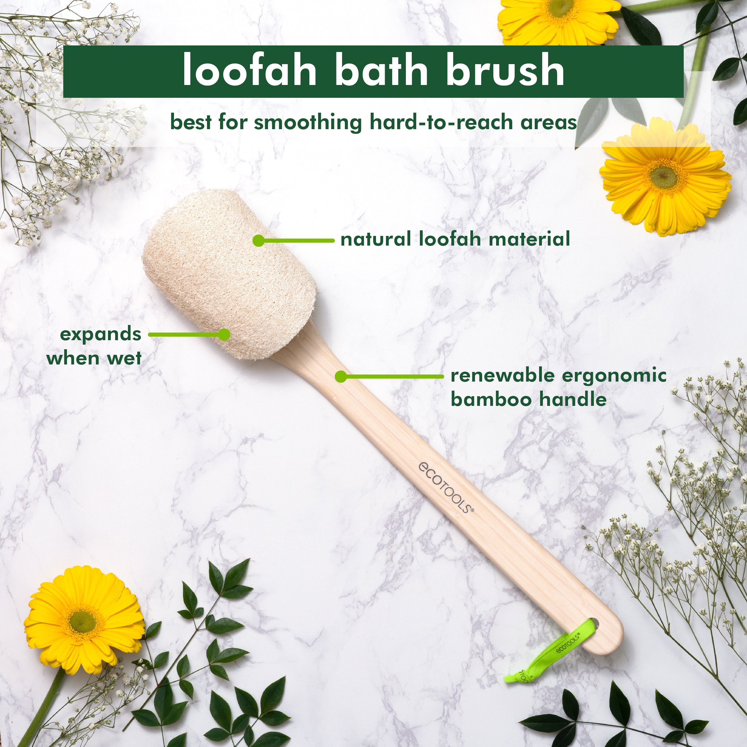 Bath Brush with Handle