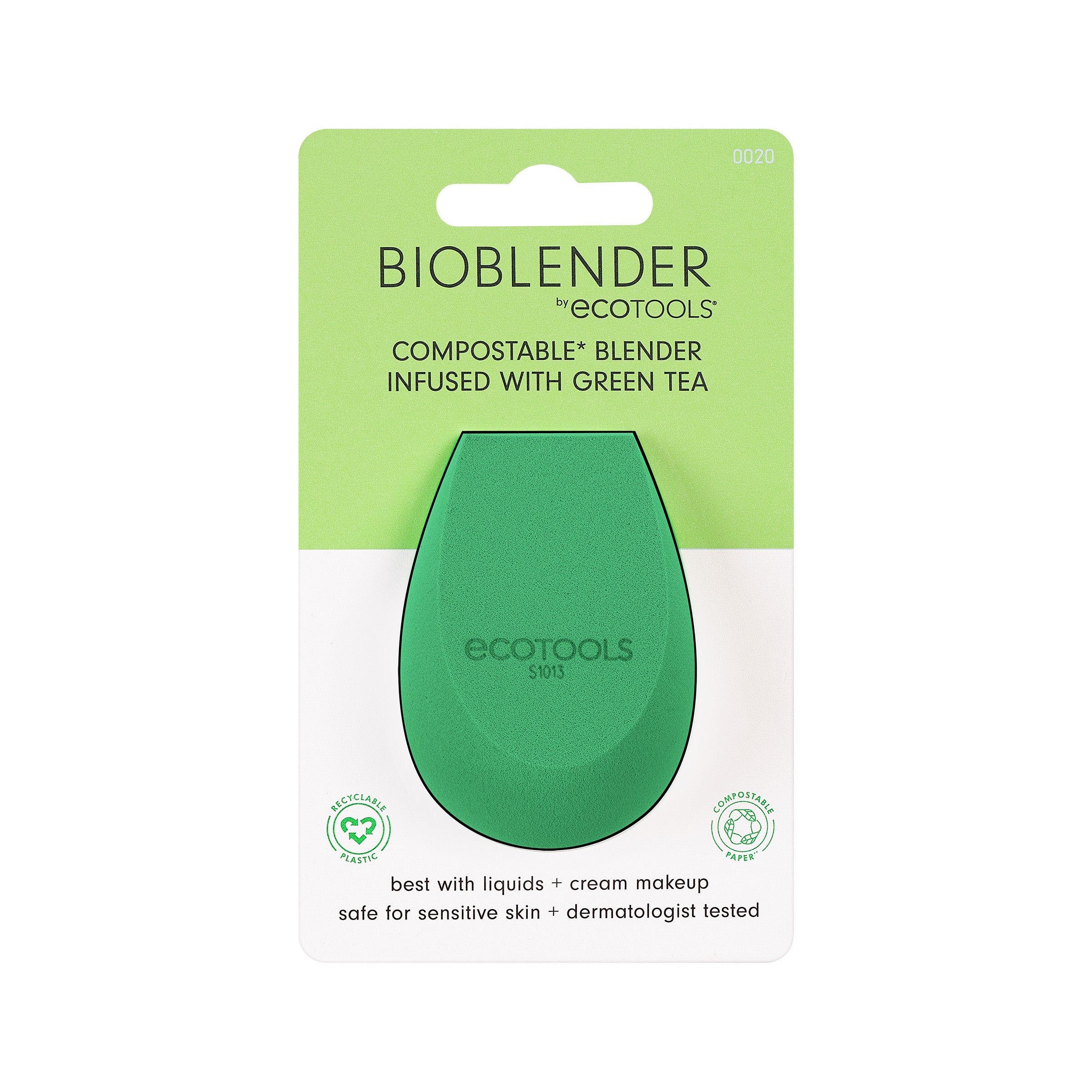 EcoTools Green Tea Bioblender, Compostable Makeup Sponge, For ...