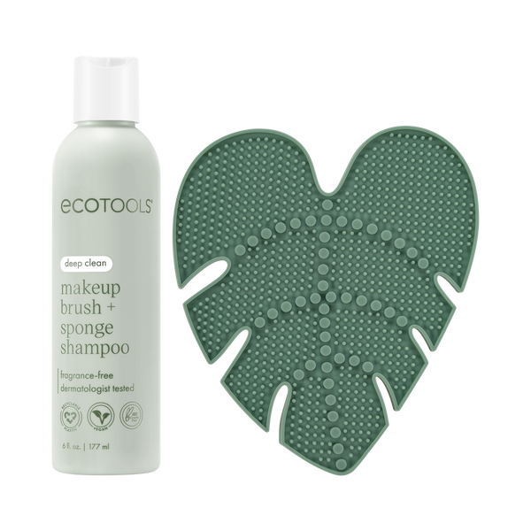 Makeup Brush Cleansing Pad + Deep Clean Shampoo Bundle