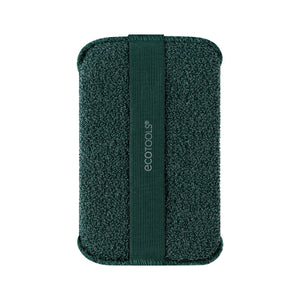 XL Body Buffer scrub sponge with looped strap, dark green
