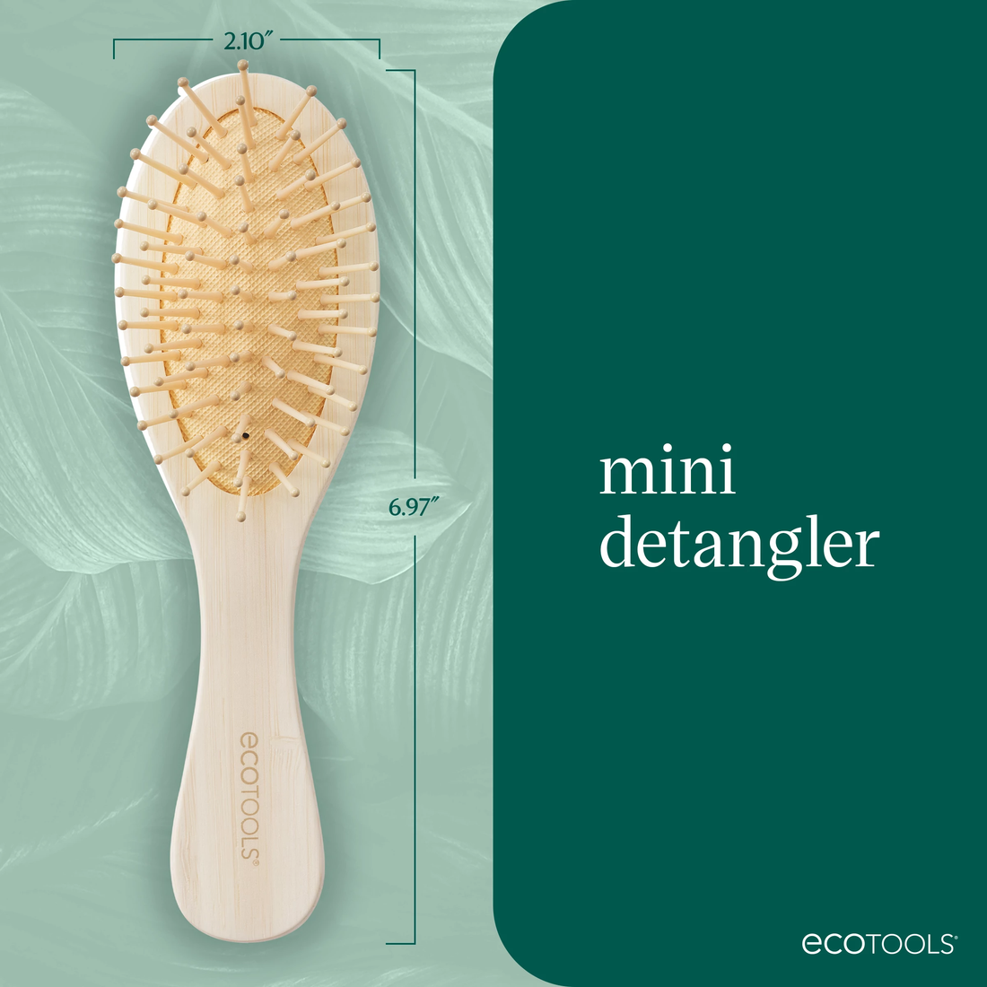 Detangle Tools EcoTools Mini Detangler Hairbrush, Brush For Wet Or Dry Hair, Heat ...