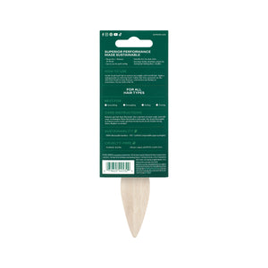 Mini slick back brush on green back-card packaging