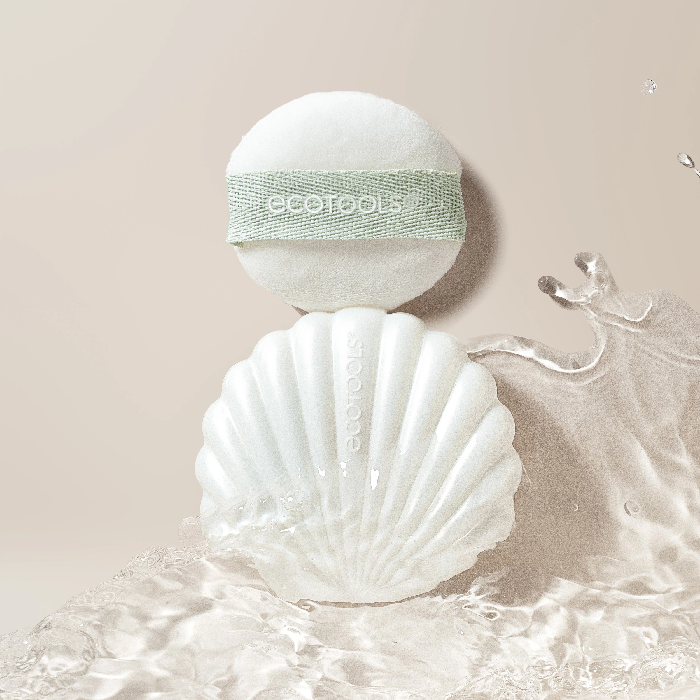 EcoTools Sea Gems Pearl Powder Puff + Case, 2 Piece Set – EcoTools Beauty