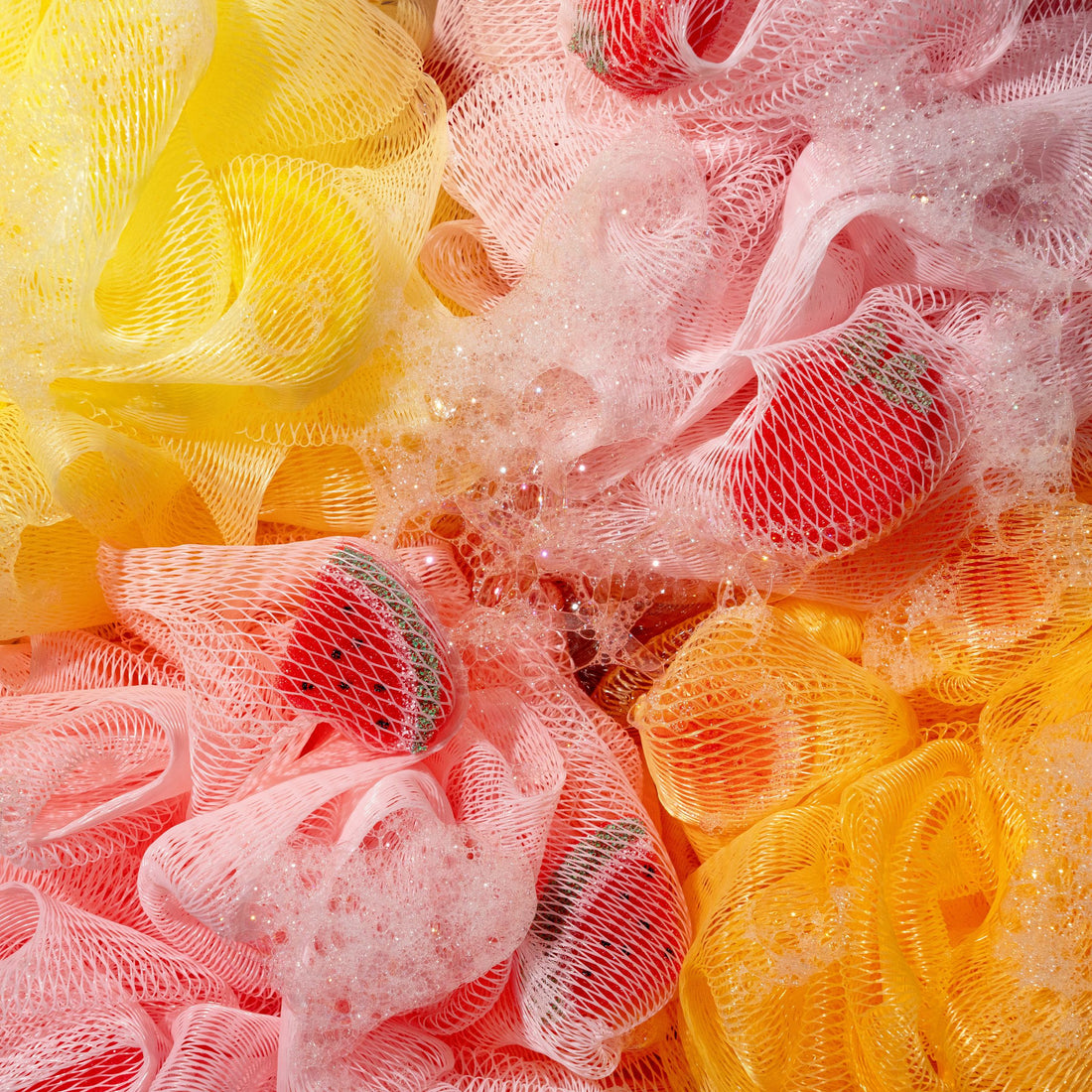 Watermelon Lathering Bath Sponge