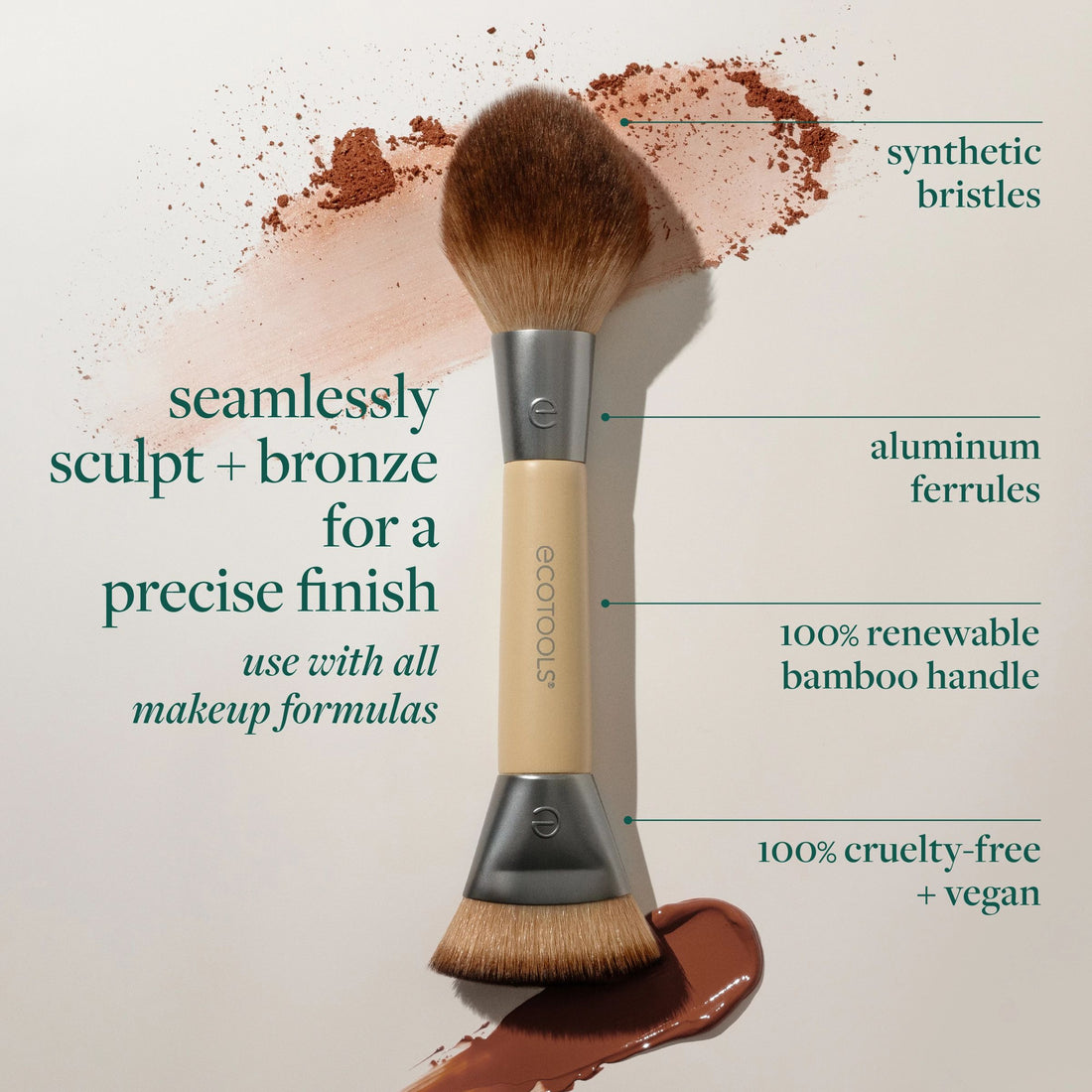 Sculpt + Bronze Dual-Ended Brush