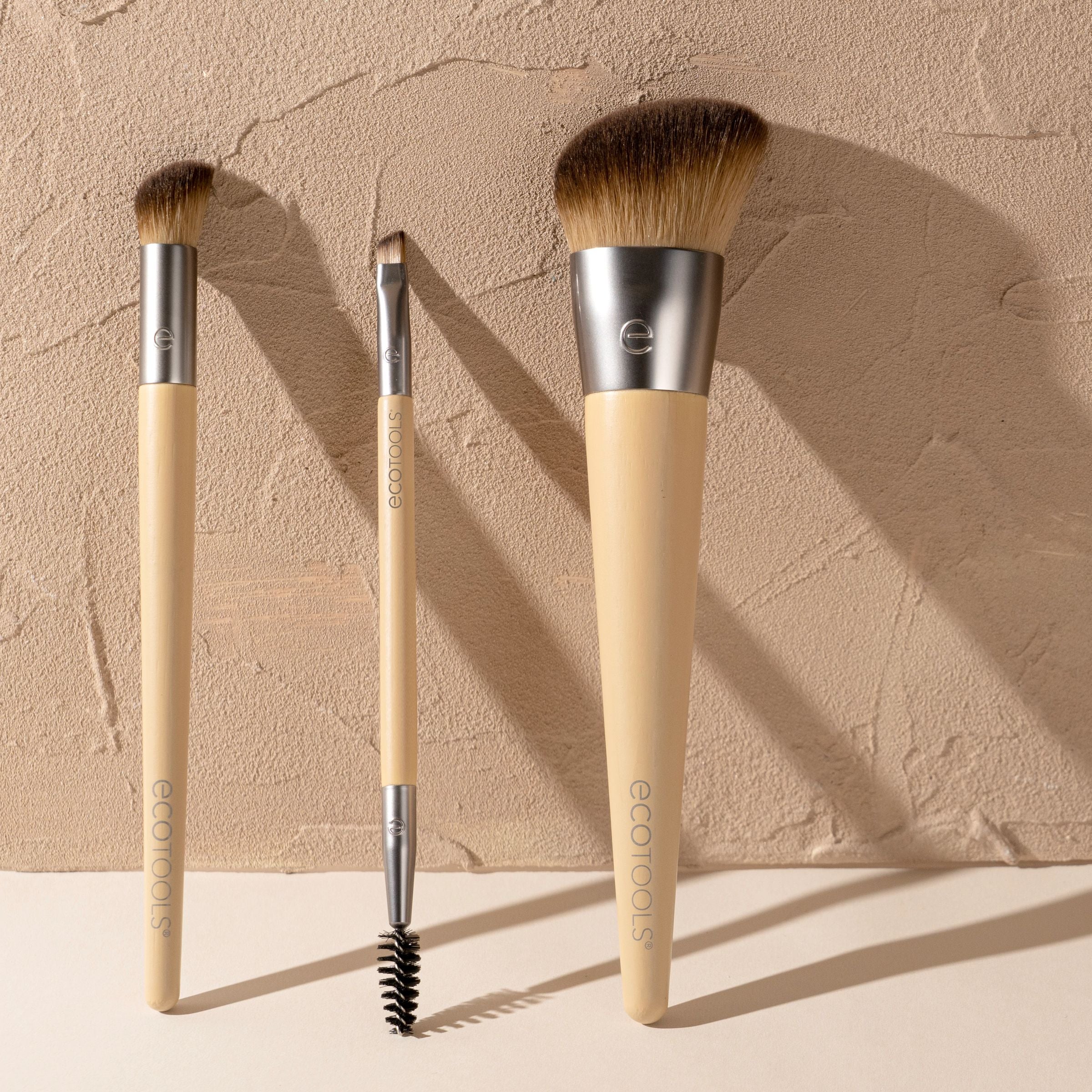 EcoTools New Natural Conceal, Enhance, & Sculpt Trio, Makeup Brushes