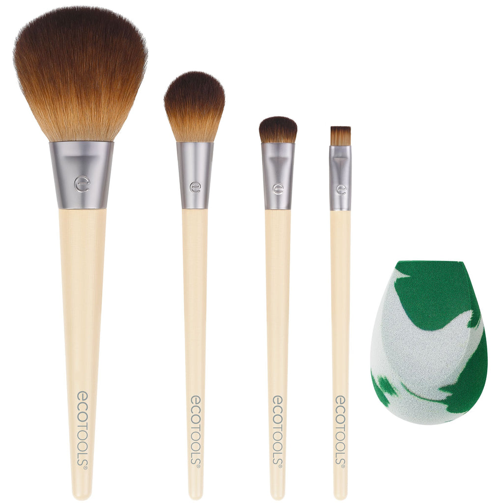 EcoTools Core Five Makeup Brush and Sponge Kit, For Eyeshadow