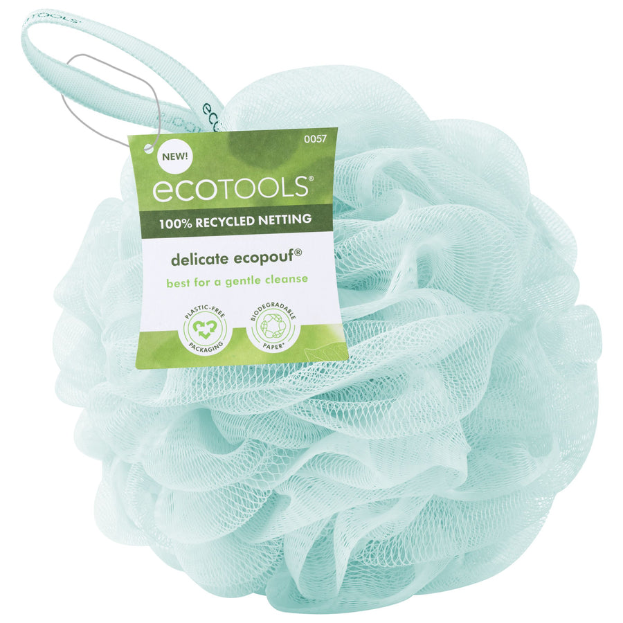 Delicate Recycled EcoPouf - Glacial Blue