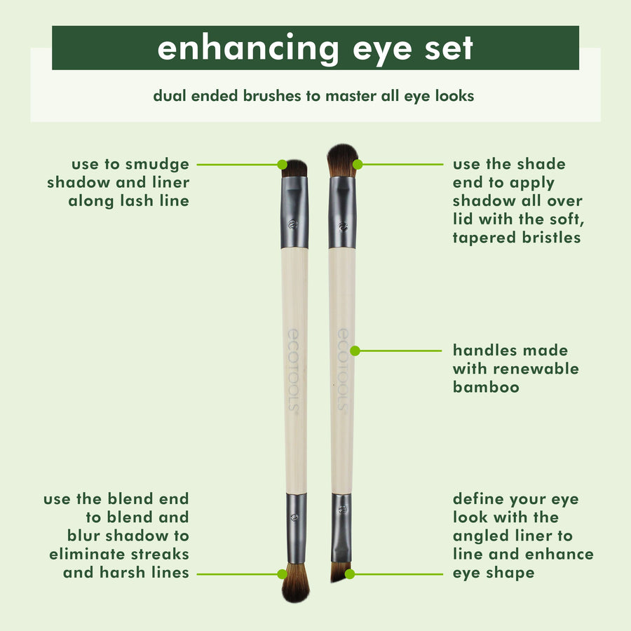 Eye Enhancing Duo Makeup Brush Set