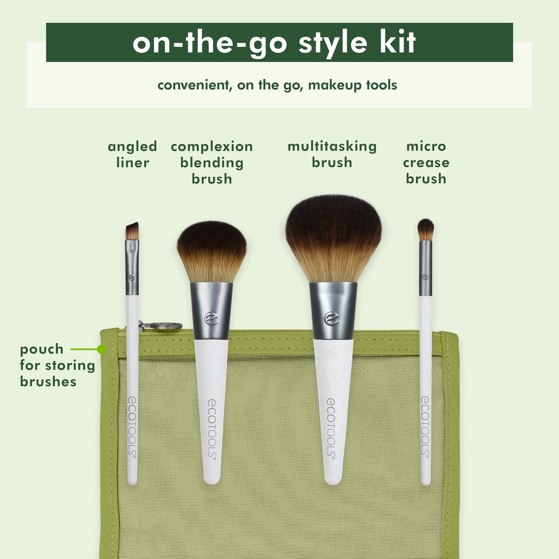 Portable Makeup Brush Holder,1pc Solid Color Makeup Organizer