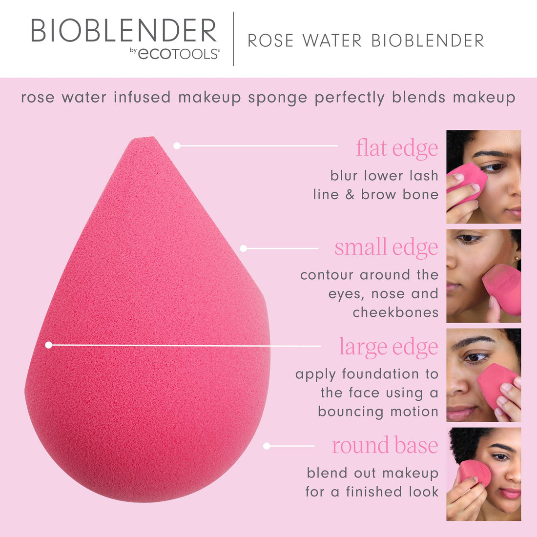 Rose Water Bioblender Makeup Sponge