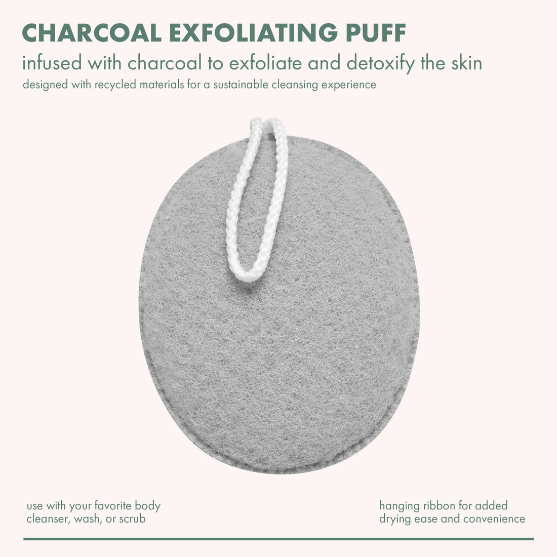 Charcoal Exfoliating Puff