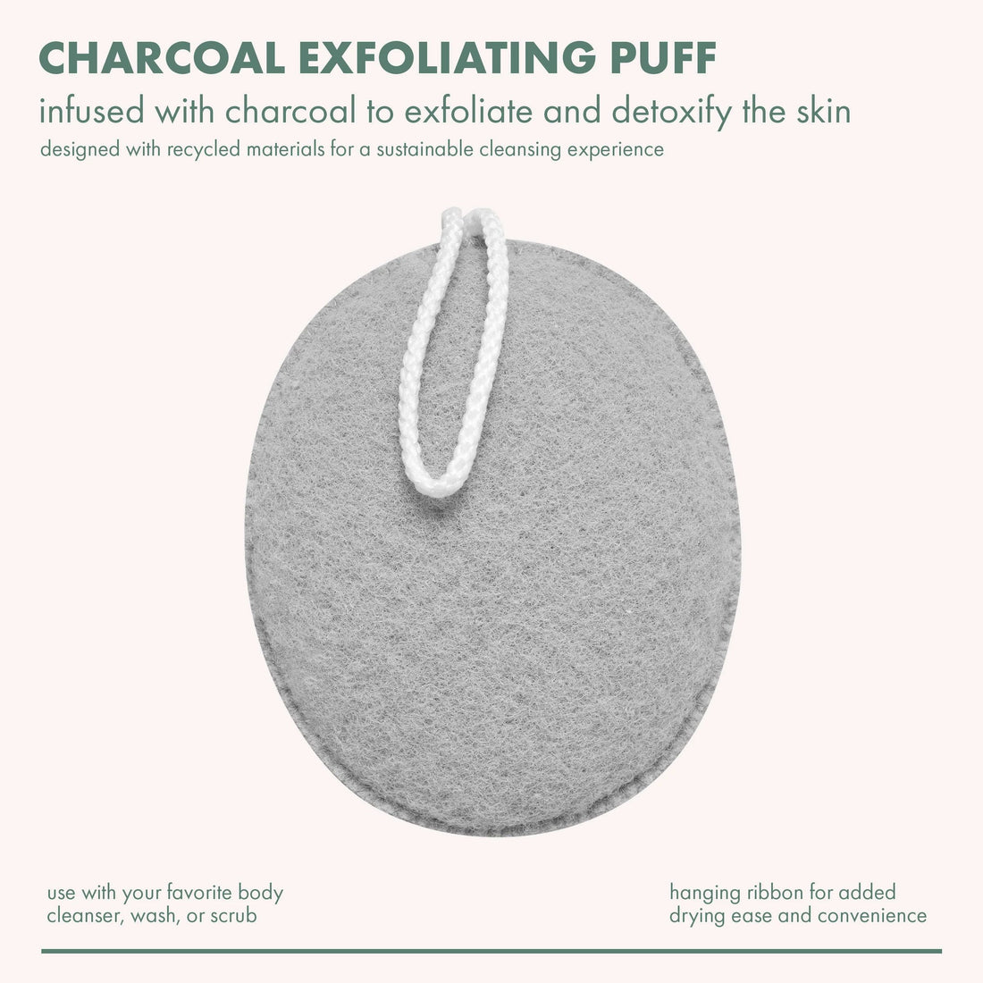 Ecotools Powder Puff Charcoal Exfoliating Puff – EcoTools Beauty