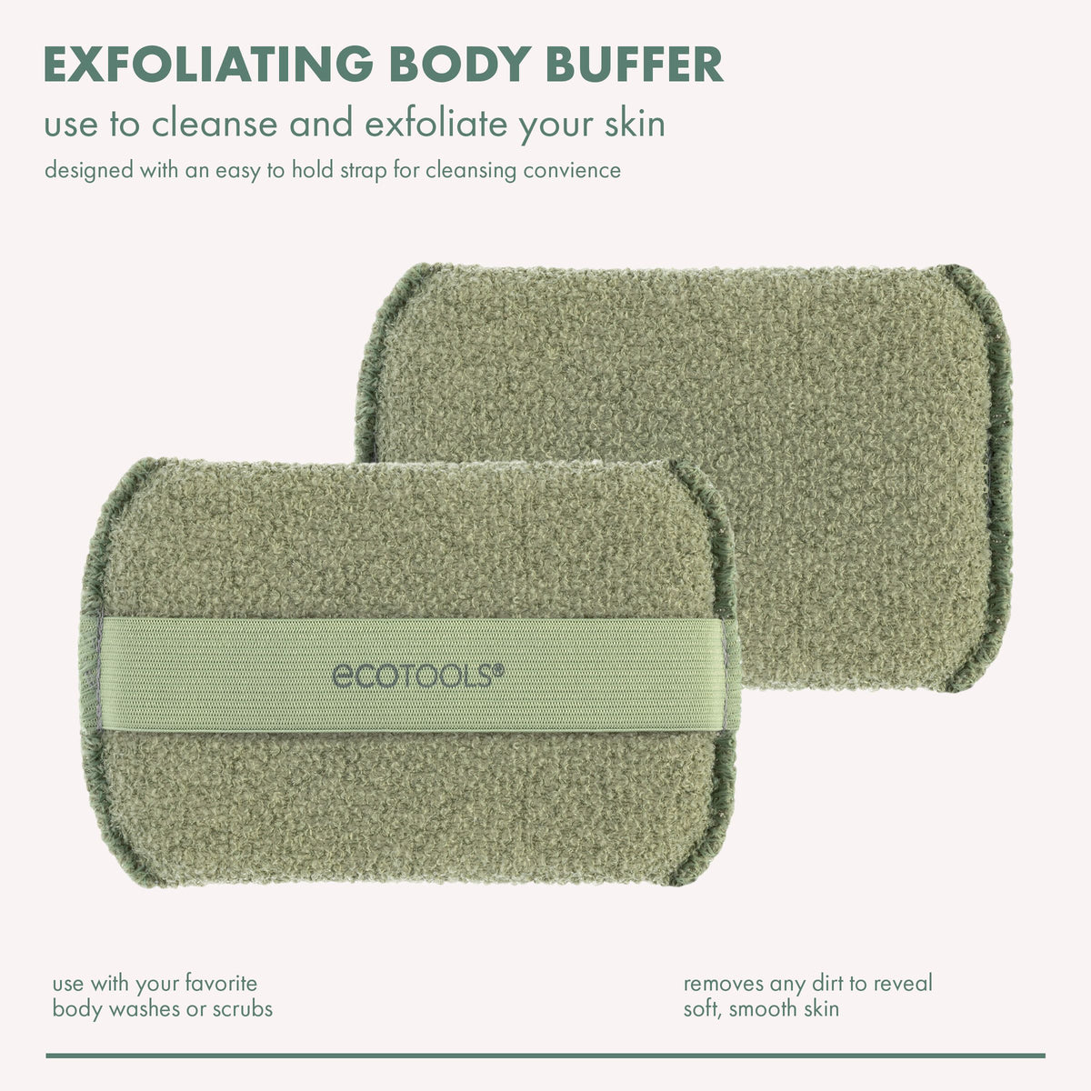 EcoTools Limited Edition Exfoliating Body Buffer, For Body Cleansing ...