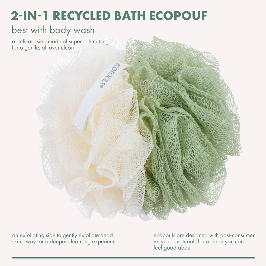 2-In-1 EcoPouf® Bath Loofah