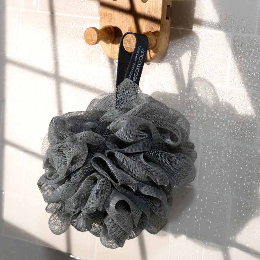 Charcoal EcoPouf® Bath Sponge