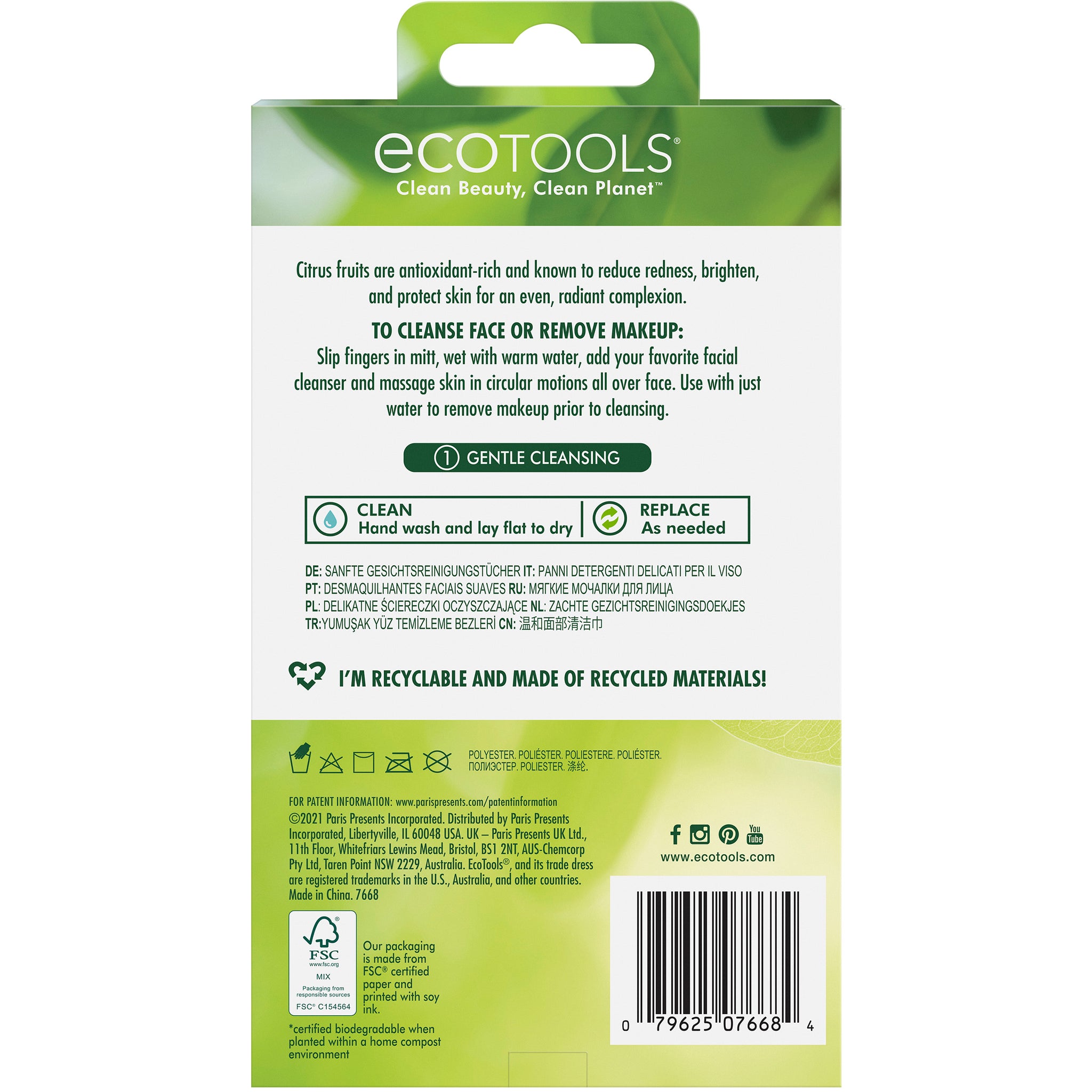 Gentle Facial Cleansing Cloths EcoTools Beauty