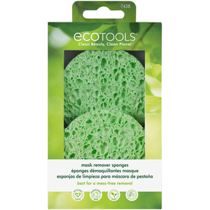 ECOTOOLS green mask remover sponges in retail blister pack