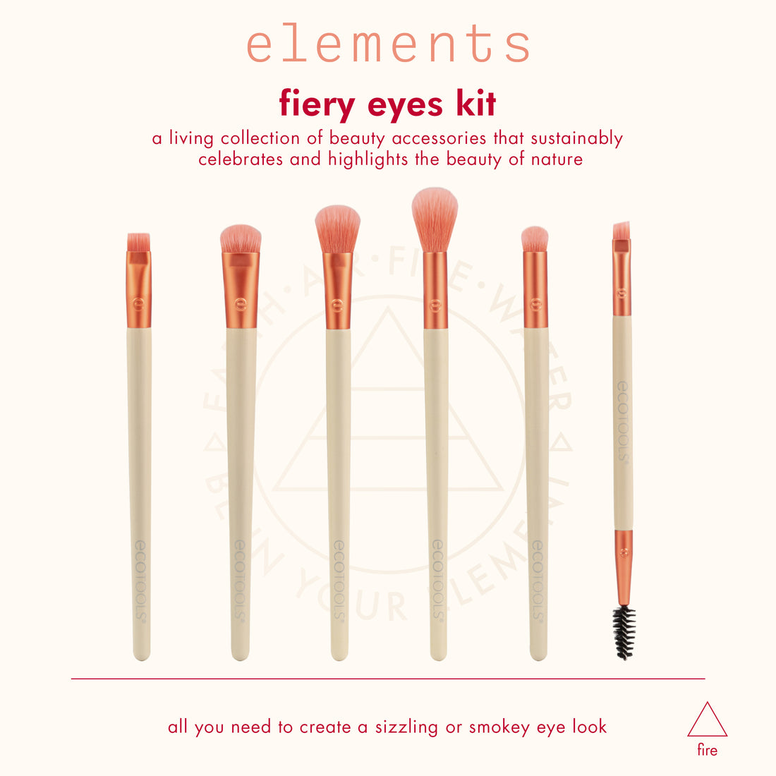 Elements Fiery Eyes Eye Makeup Brush Kit