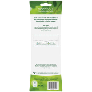 ECOTOOLS wand facial roller package back with usage directions and info